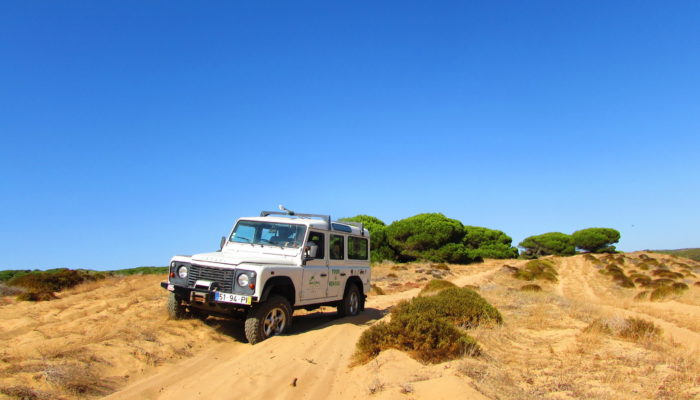 Sand Dunes of Algarve in a Jeep